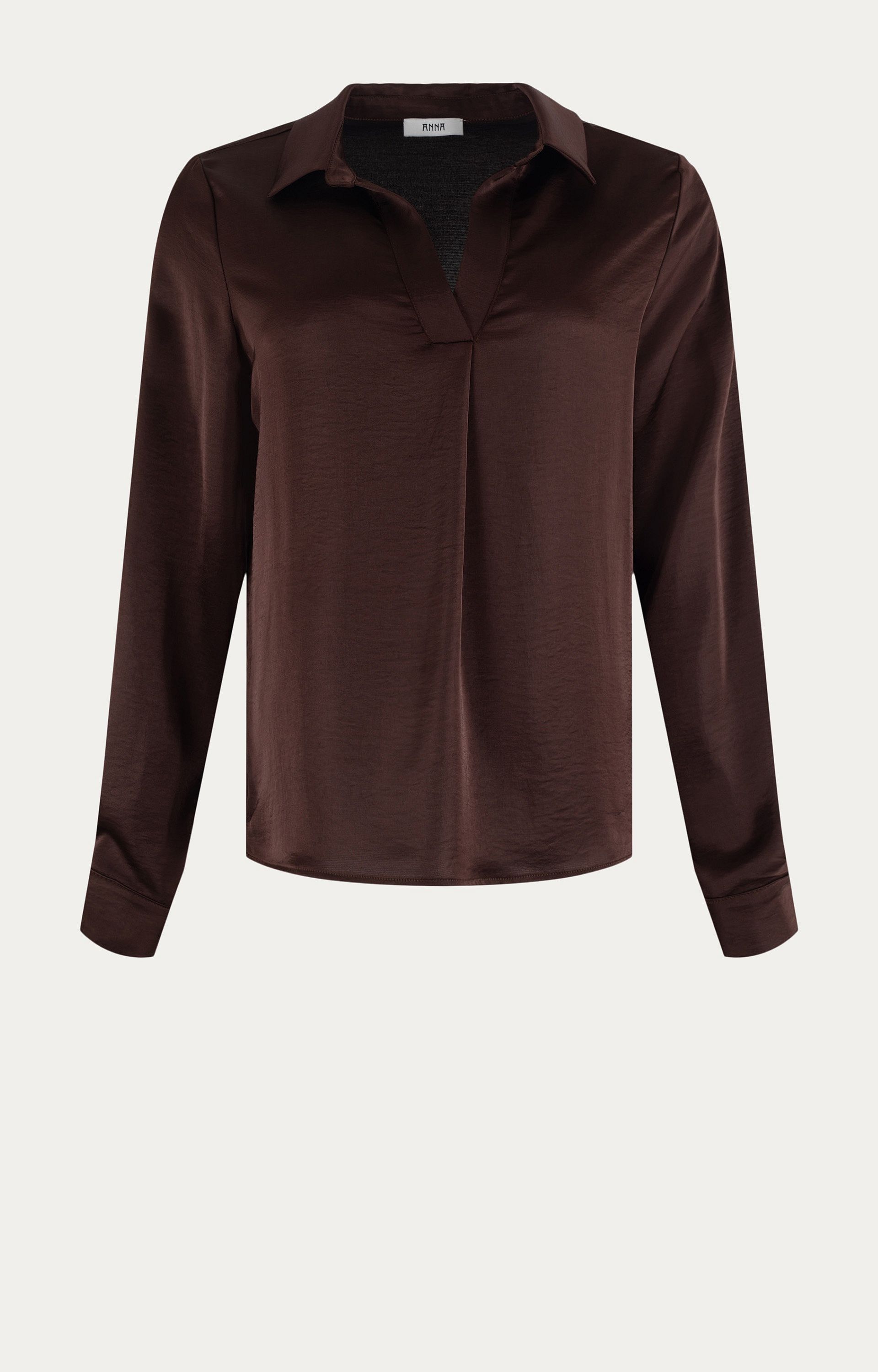 ANNA 32a05-03134-6 Blouse met satijnlook