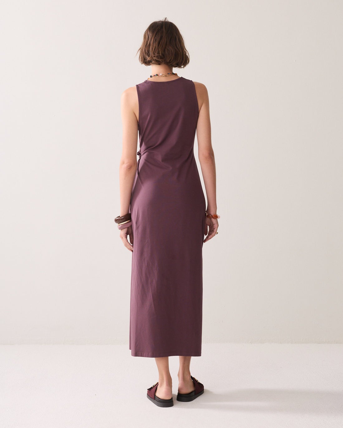 SUMMUM lange jurk stretchkatoen 5s1644-30752