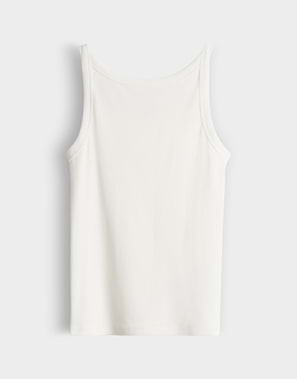 OPUS 10553510409106 Izli Strappy top van fijn geribd tricot