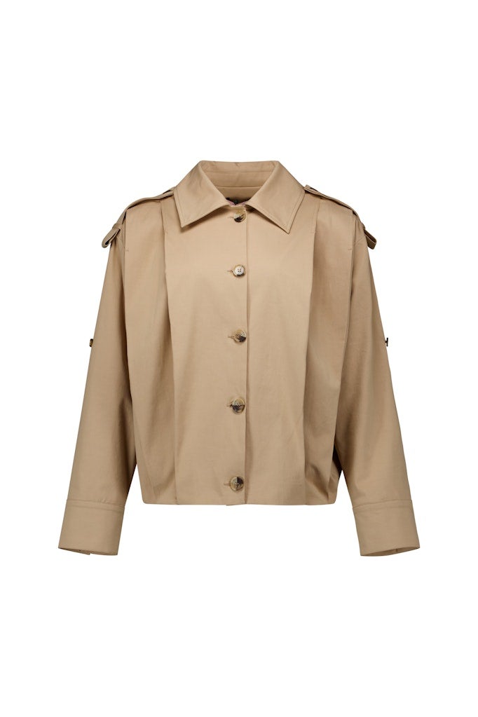 STUDIO ANNELOES 13677 Atlas twill jacket - latte
