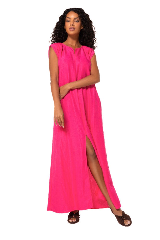CarolineBiss 1117/70 (05) Jurk-Fuchsia