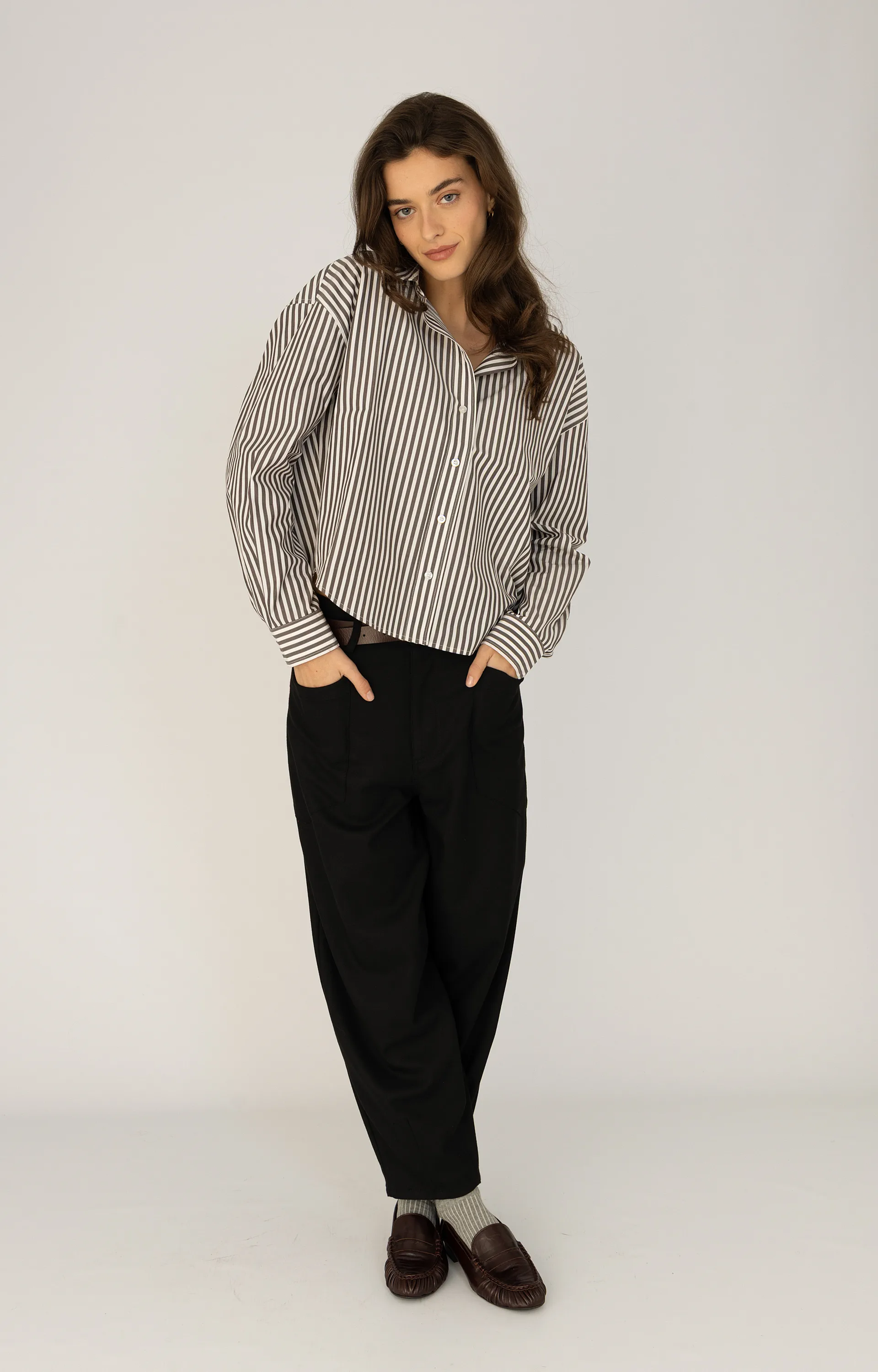 ANNA BLUE B32-05-Sam-1 blouse bruin