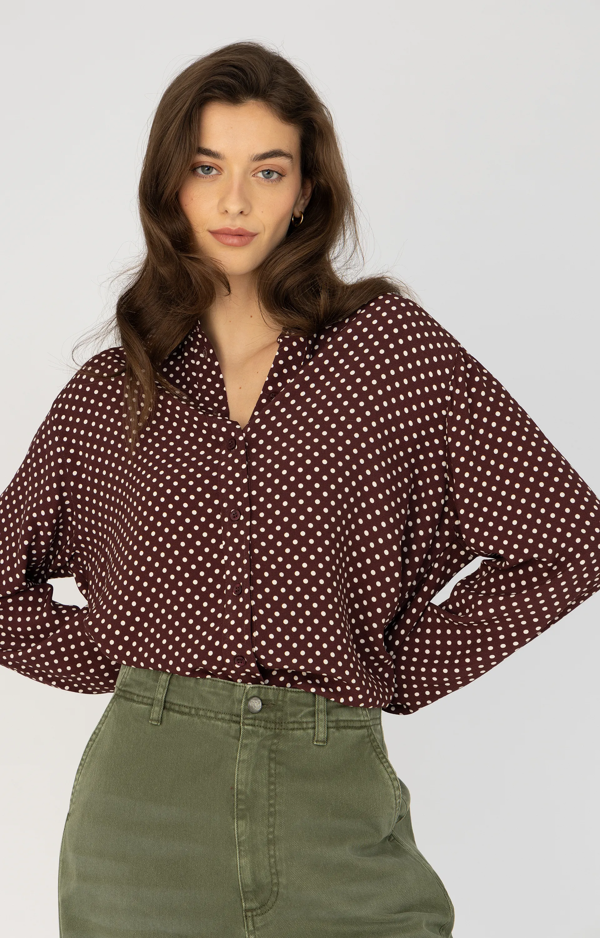 ANNA BLUE B41-05-Lilo Blouse bordeaux