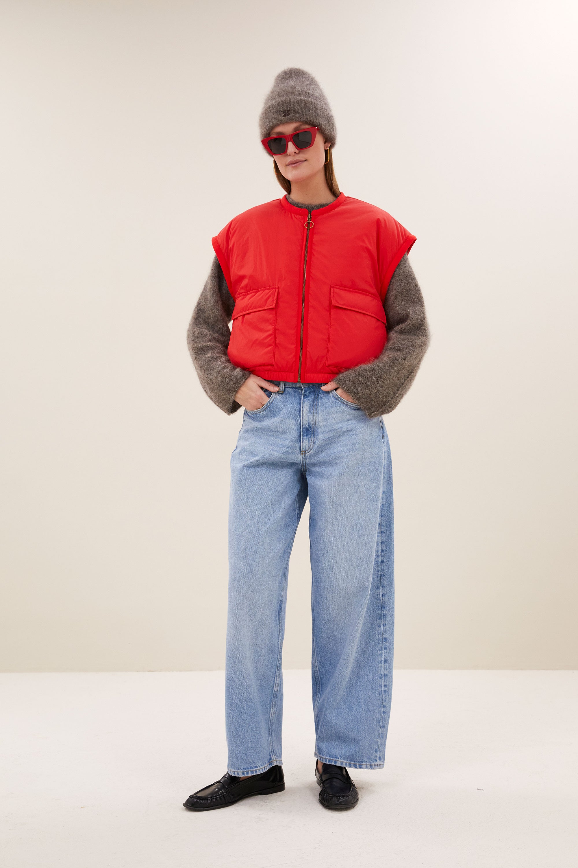 BY-BAR 26419003 gio sleeveless-poppy red