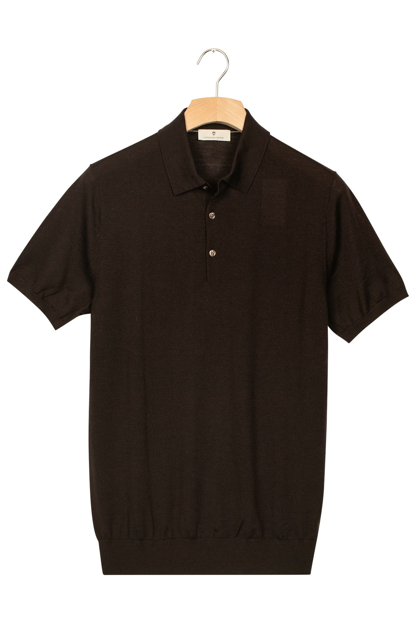 THOMAS MAINE Polo 61835TM100 - Dark Brown