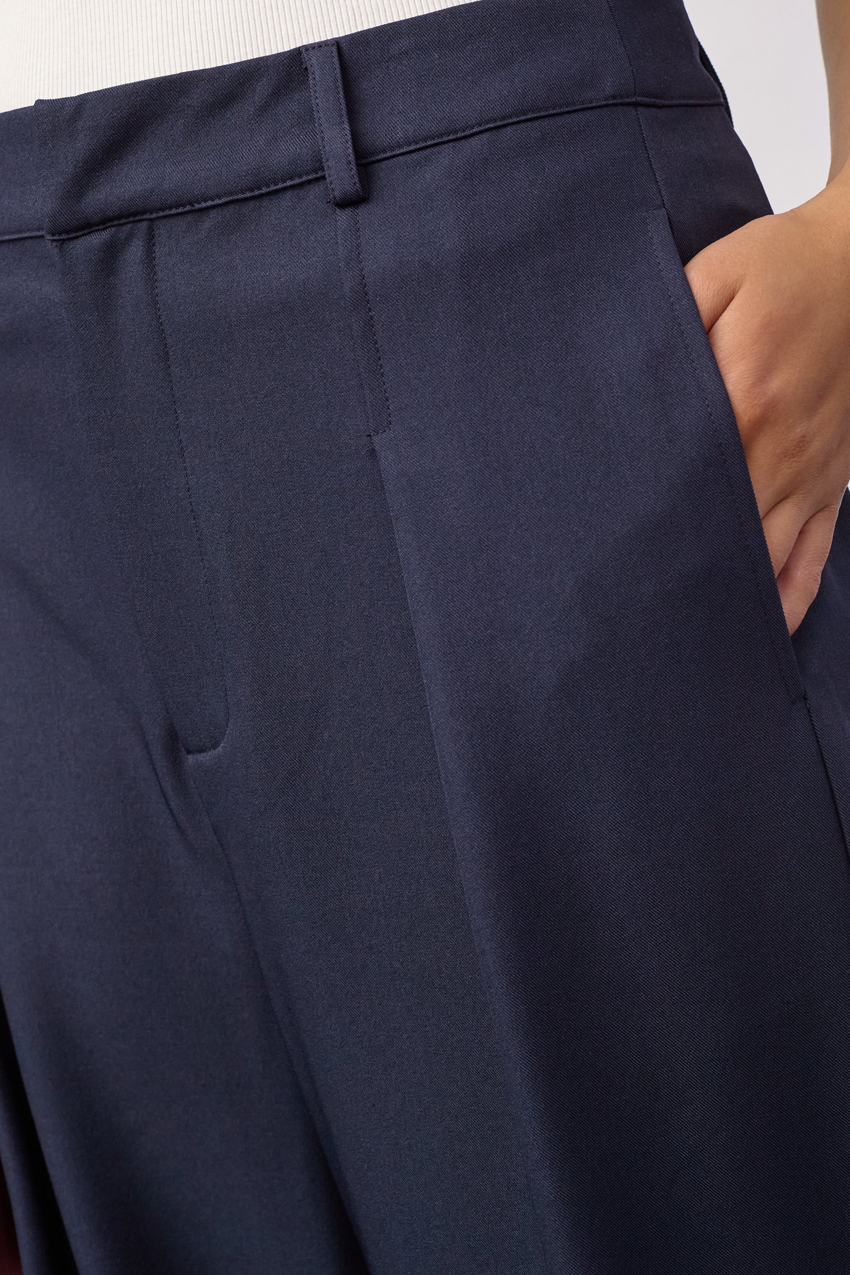 CO'COUTURE 500391 LunaCC Pleat Pant-Navy