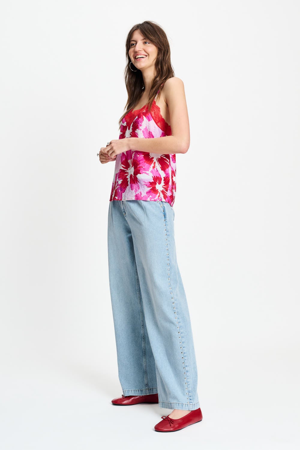 POM Amsterdam SP9577 TOP Cami Bubble Bloom Lavender