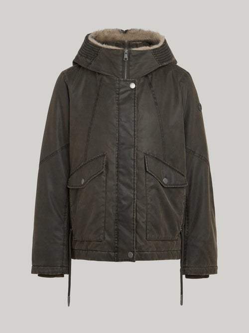 RESET LR03010263 GIORGIA korte parka - chestnut