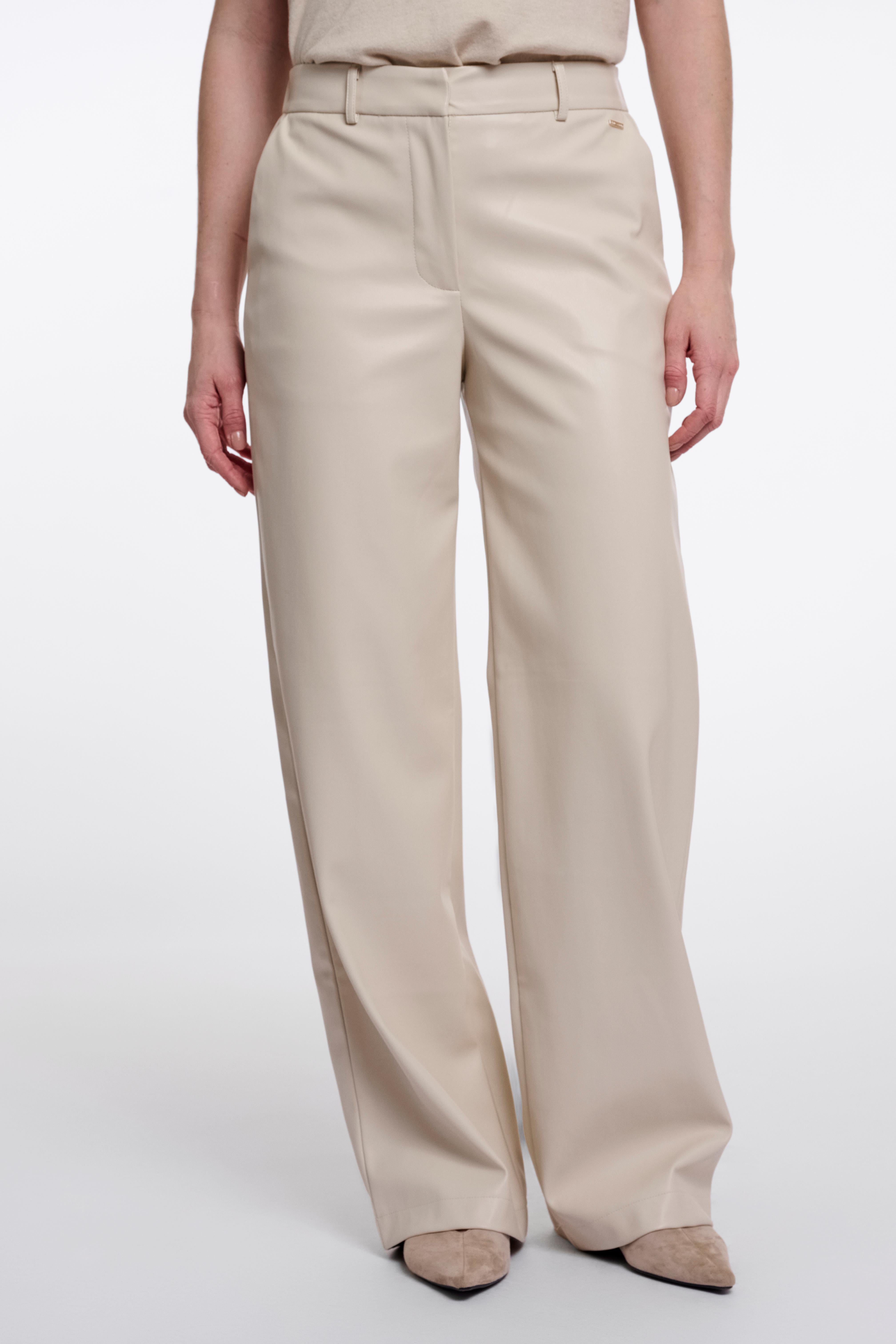 RINO & PELLE GeorginaRegular.7502611 faux leather pants-birch