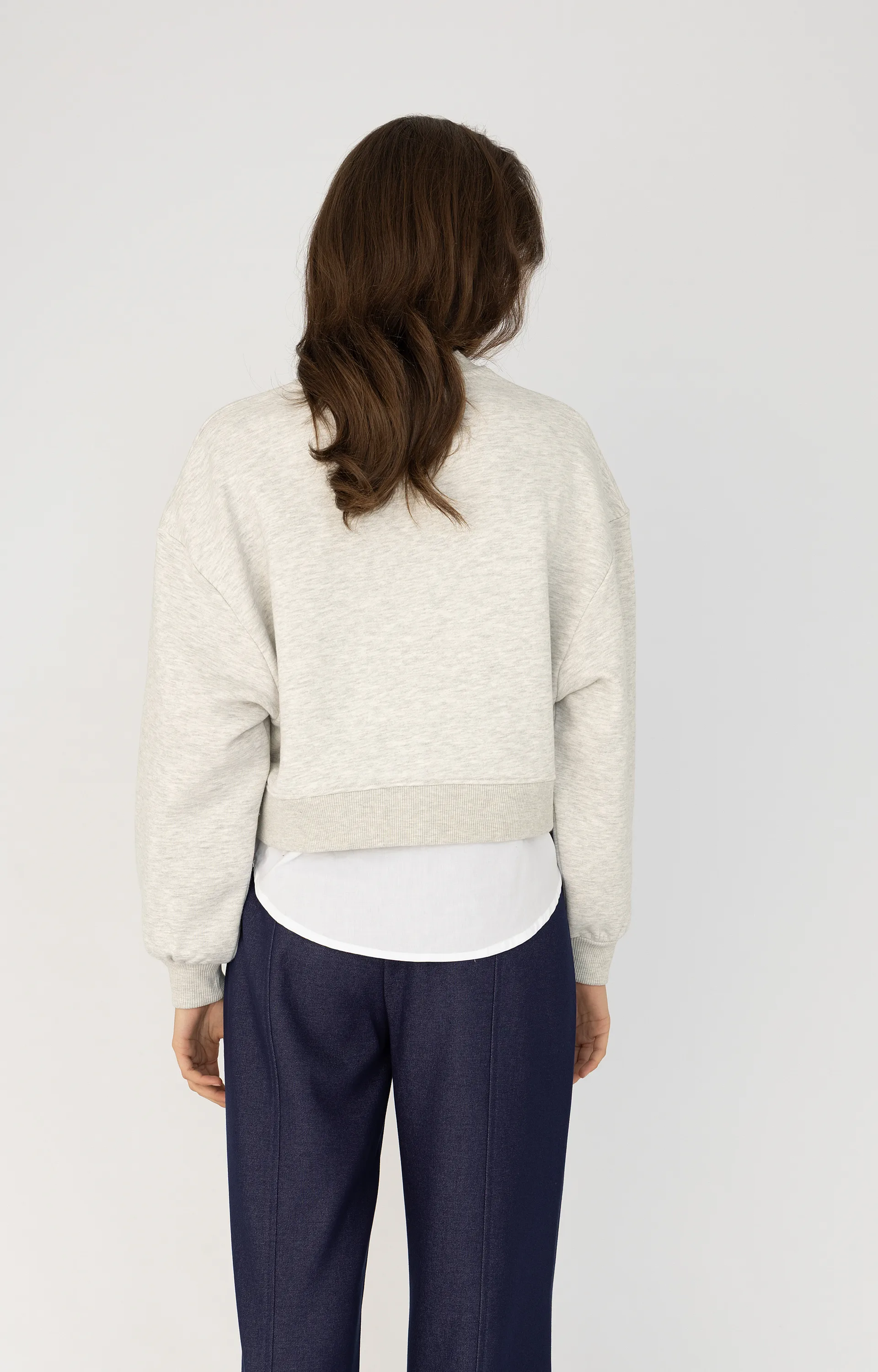 ANNA BLUE B61-04-Chesa Sweater grijs