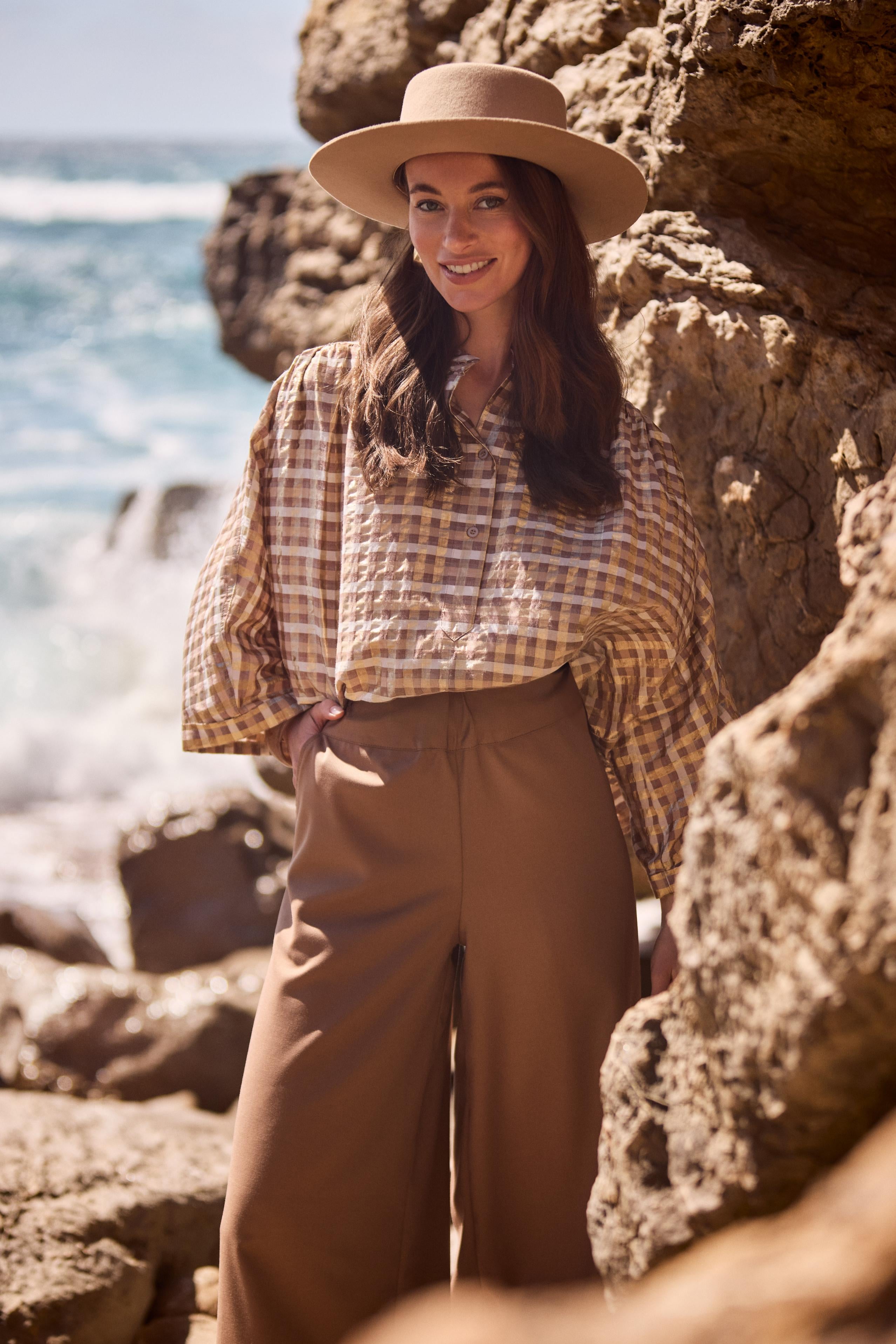 NUKUS NKF02215 Maya Blouse Check