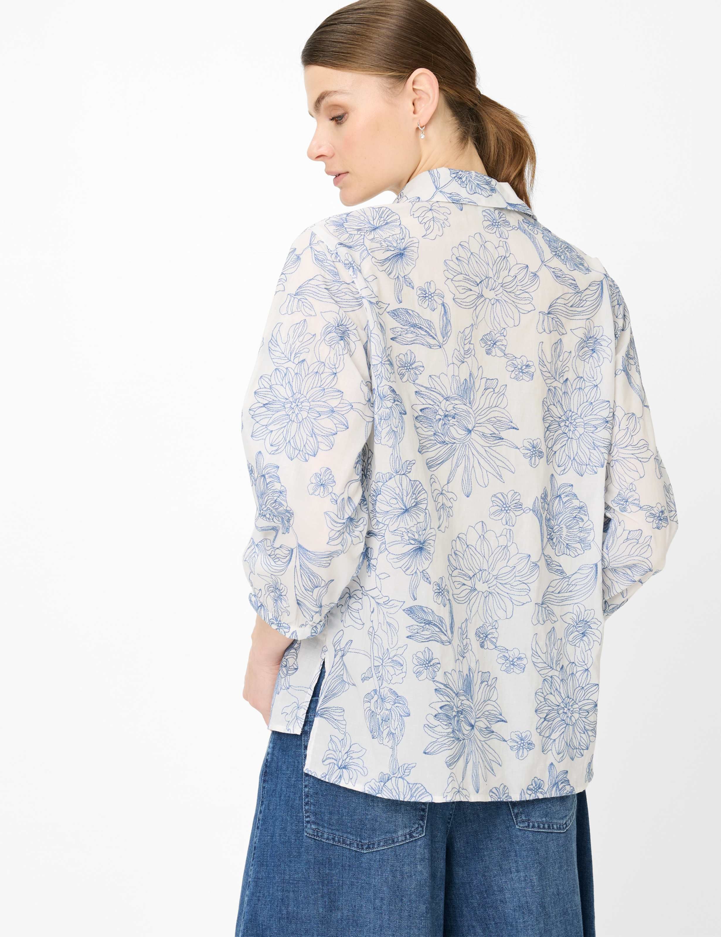 BRAX Blouse 94-0039 941 Style Vicki BLS-vintage blue