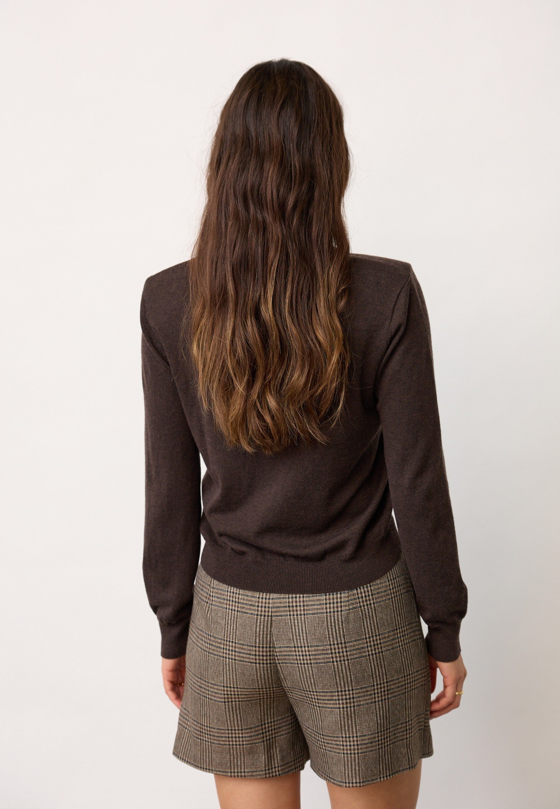 CO'COUTURE 500212 CoryCC Pad Polo Knit-DarkBrown