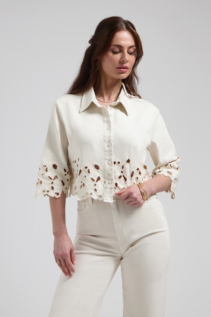 FLOREZ CR0399 Ruby blouse - Soft White