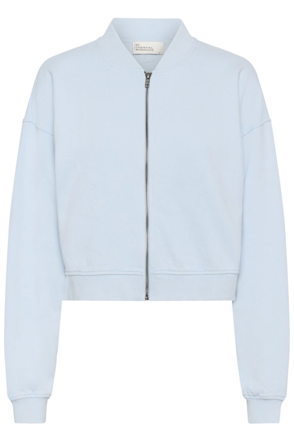 My Essential Wardrobe 10705247 MetaMW Sh SweatJacket-CashmereBlue