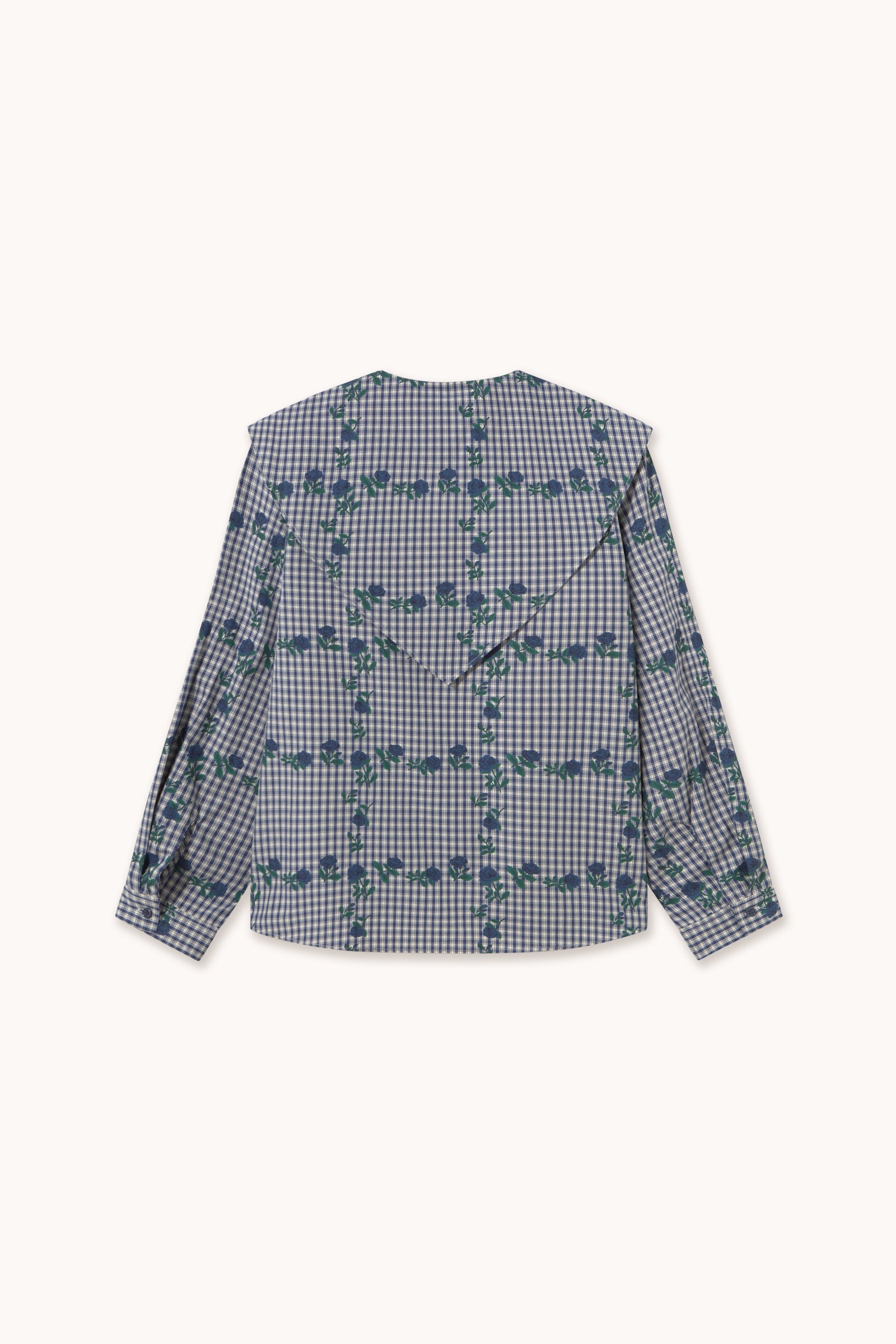 THE TINY BIG SISTER AW26-721 BLOUSE MET ROZEN SJAAL EN NEK