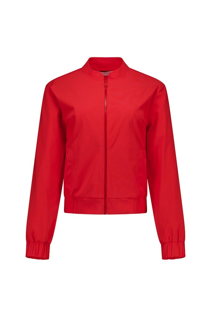 STUDIO ANNELOES 13671 Benja bomber jacket - coral red