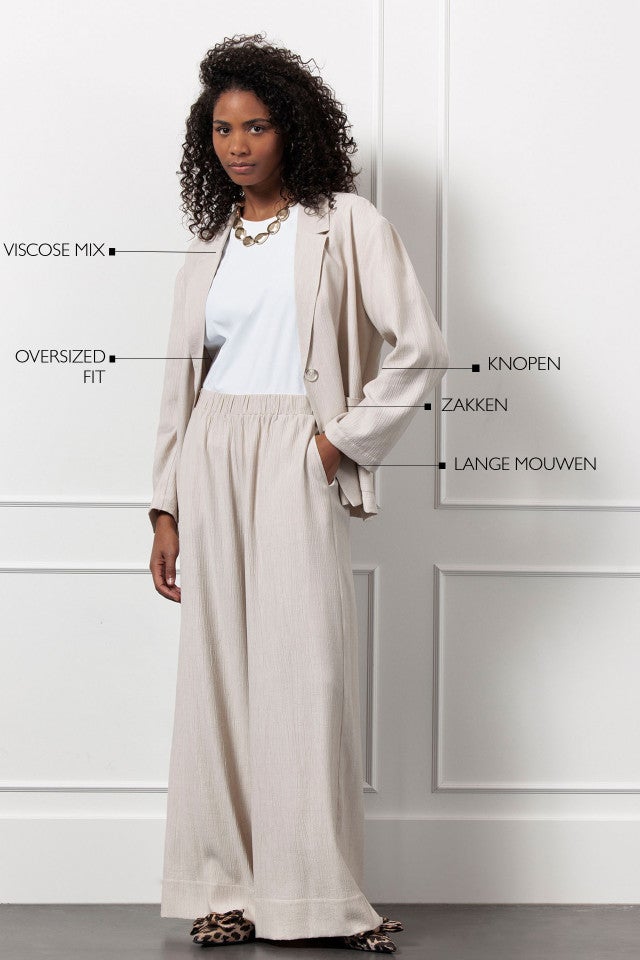 STUDIO ANNELOES 12780 Petria linen look blazer