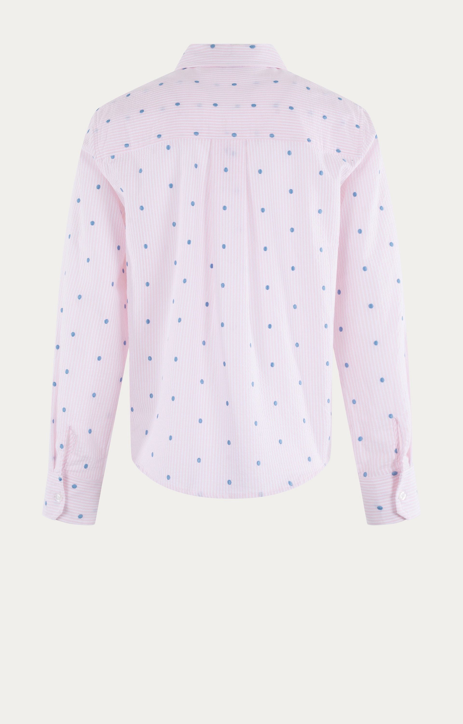 ANNA BLUE B34-05-Lilo-3 Blouse LS Stripe