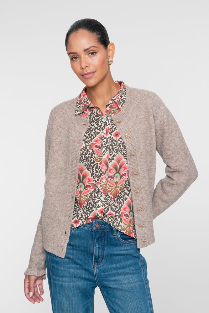GEISHA 64845-14 Cardigan met ruffles