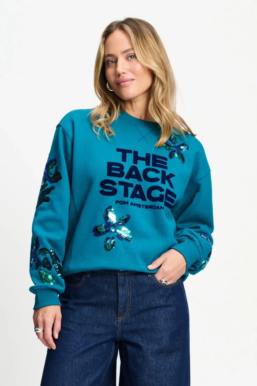 POM SP9821 SWEATER - Sascha green