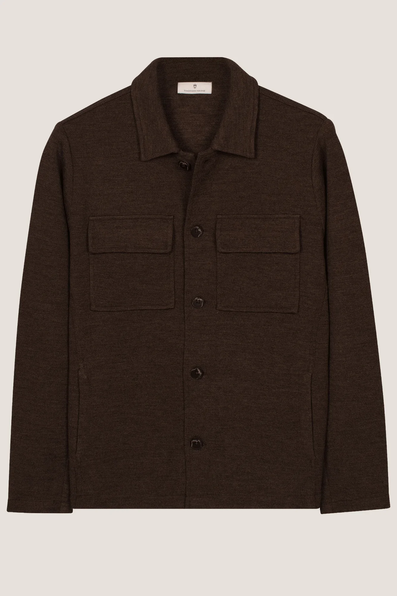 THOMAS MAINE 6220TM650 Overshirt bruin