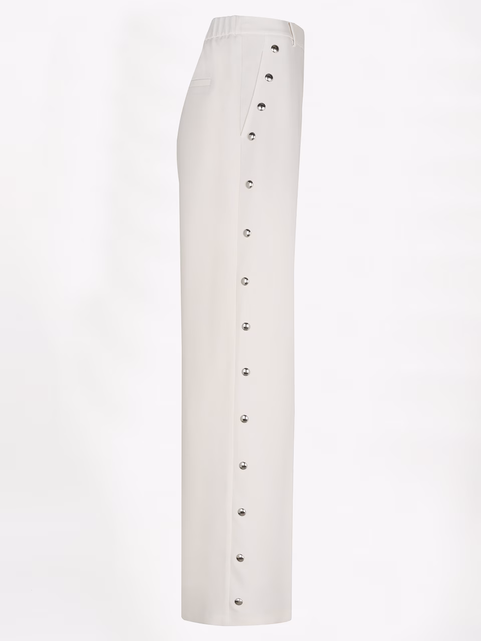 DANTE 06 262107 Vey Stud Smart Pants-Ivory