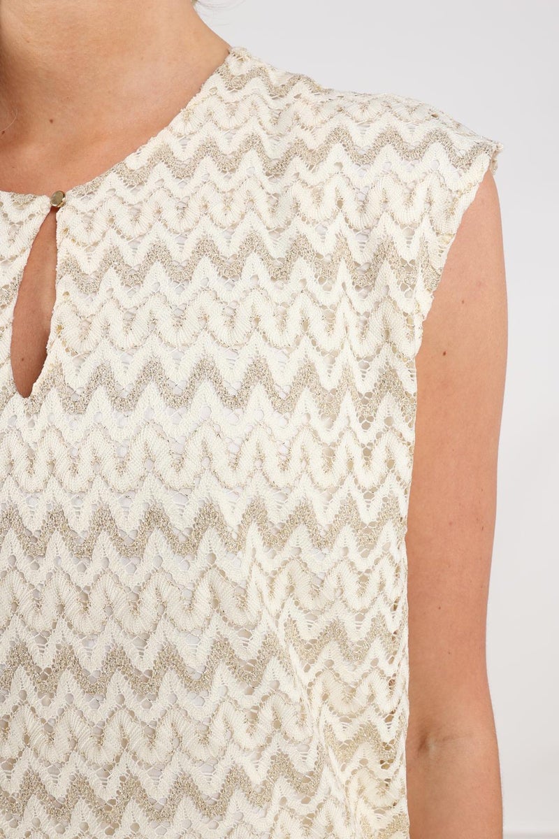 NUKUS NKS01177 Fallon Top Zigzag