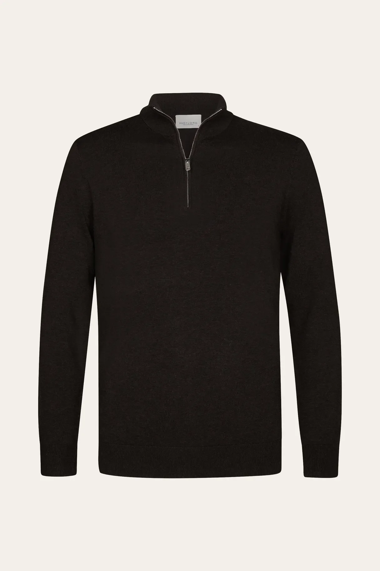 PROFUOMO PPXJ30002E Donkerbruine halfzip