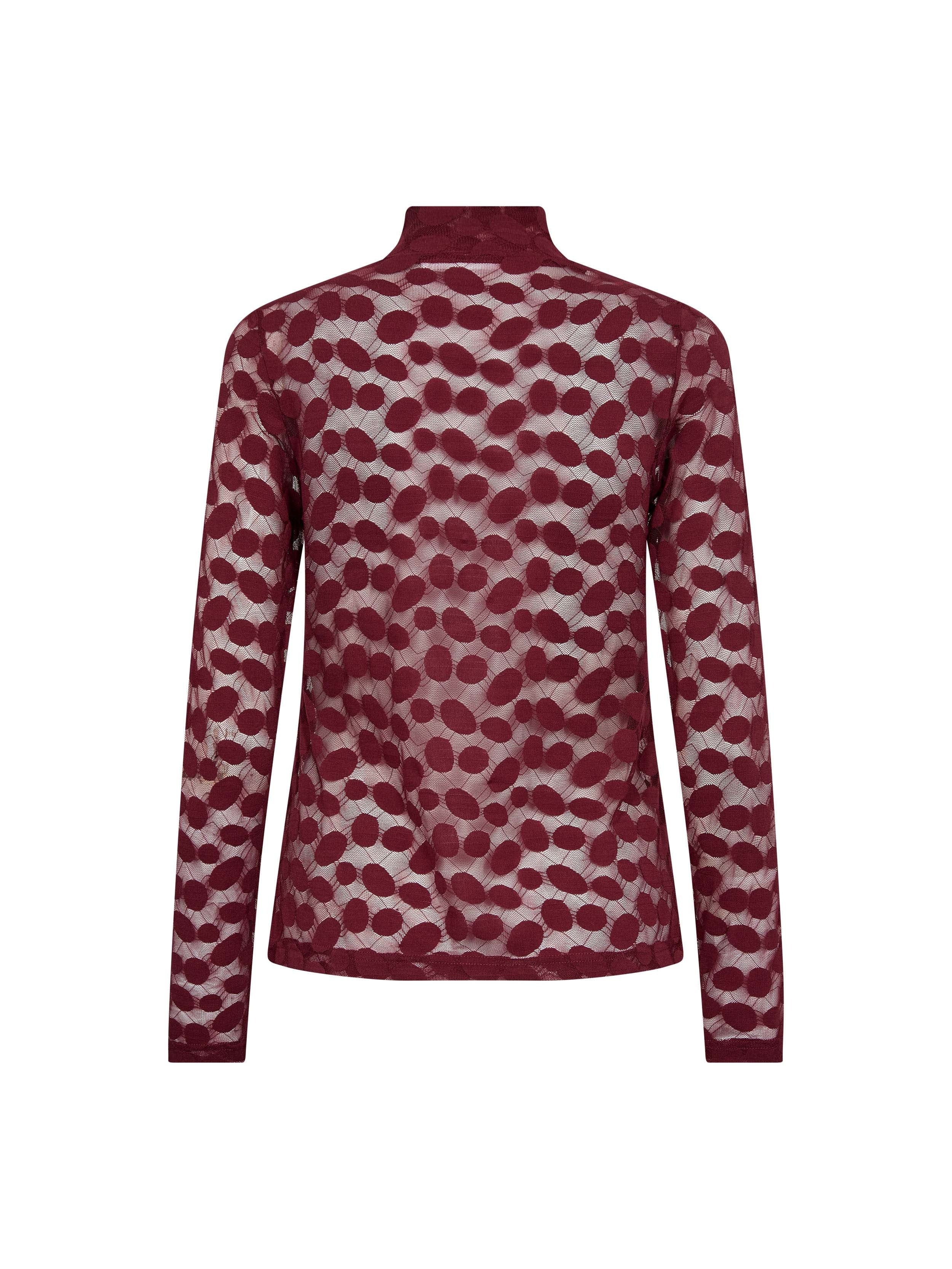 CO'COUTURE 500267 PenolaCC Turtle blouse-WineRed