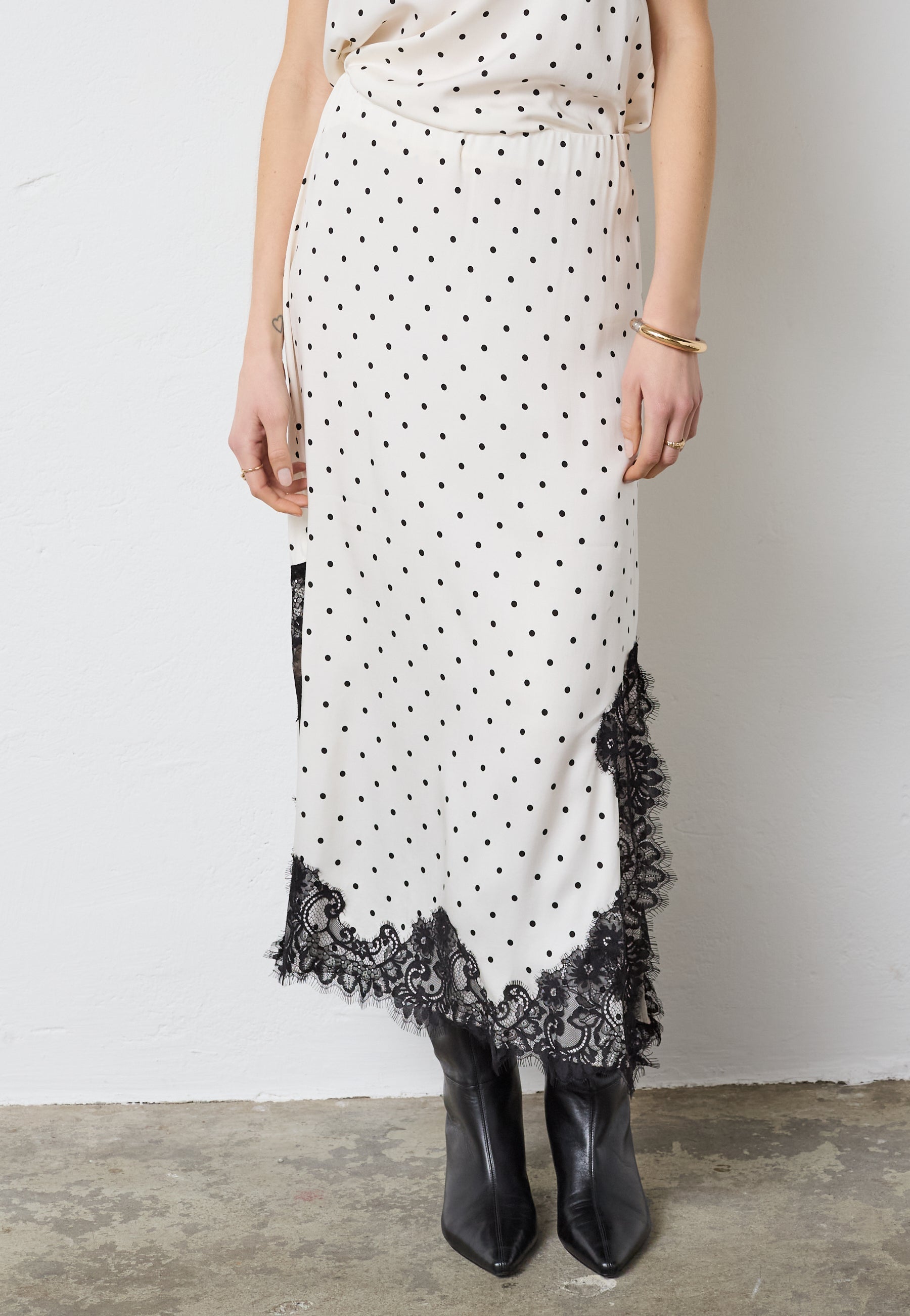 CO'COUTURE 44039 AmeliCC Dot Lace Skirt
