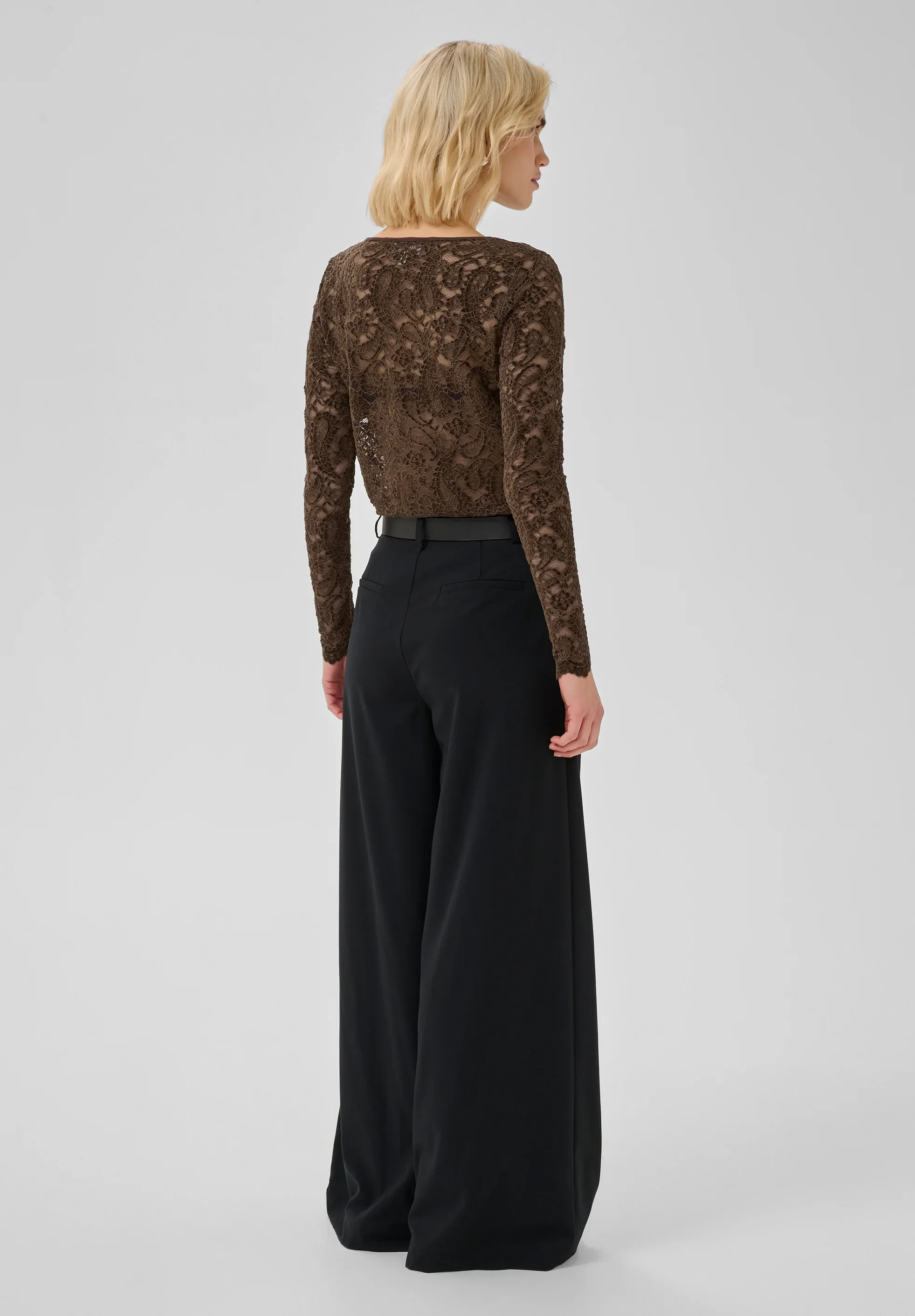 My Essential Wardrobe 10705726 MWSalvi LS Lace Blouse