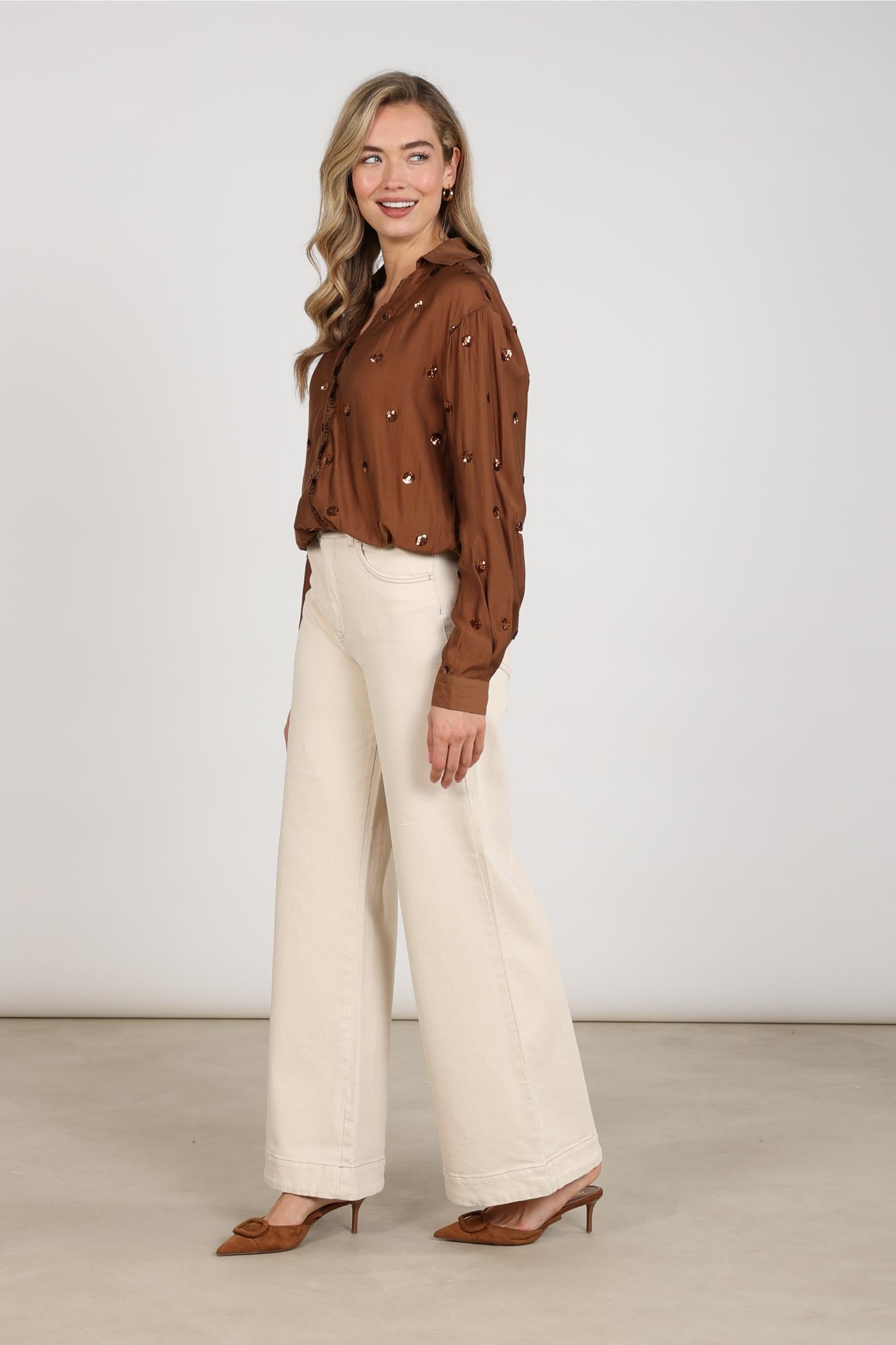 NUKUS NKF09095 Abby Pants Wide Leg Denim