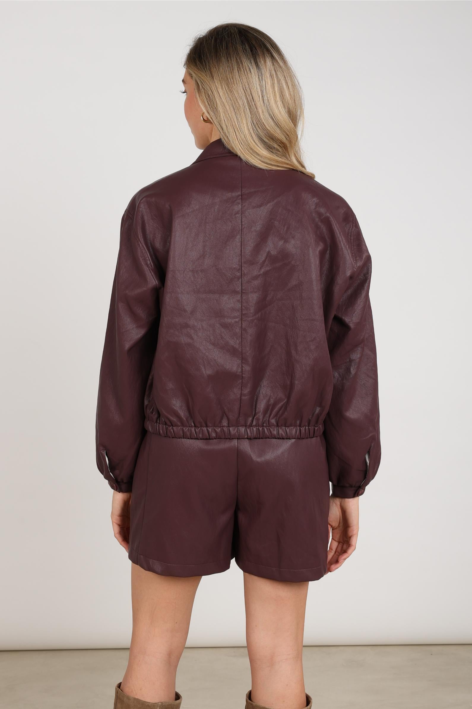 NUKUS NKF13103 Dominique Jacket PU-cherry