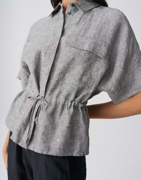OPUS 10574913218444 Faluri getaillerde SS Blouse