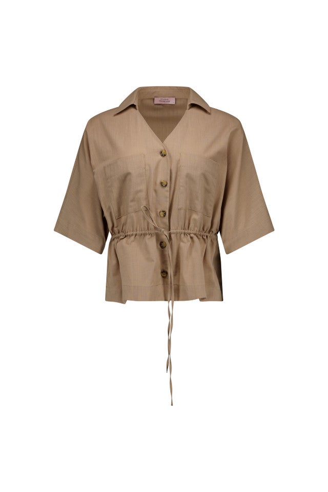 STUDIO ANNELOES 13904 Erie linnen blouse