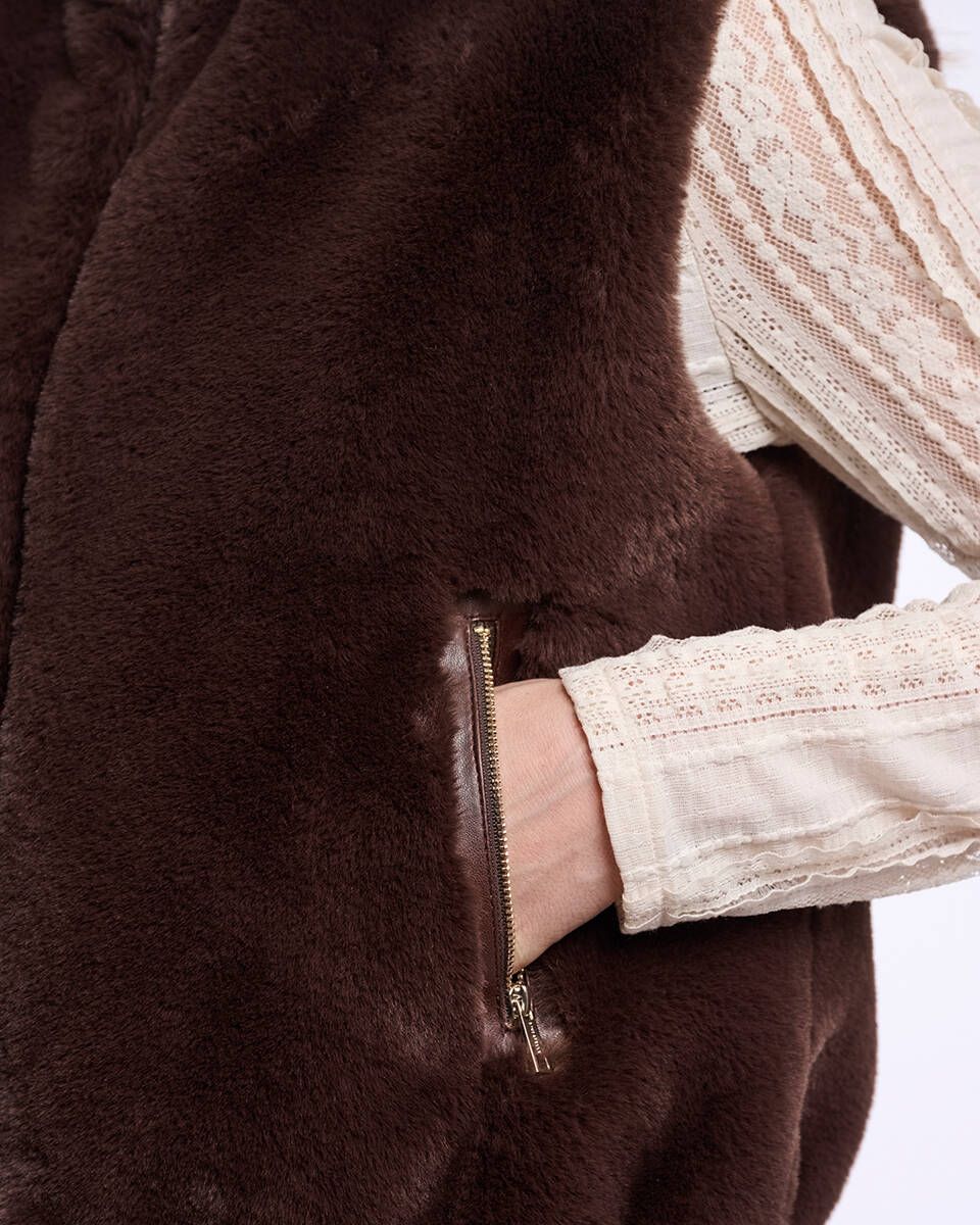 RINO & PELLE Nikki.7002611 Short faux fur Waistcoat