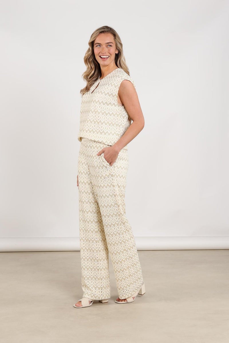 NUKUS NKS01177 Fallon Top Zigzag