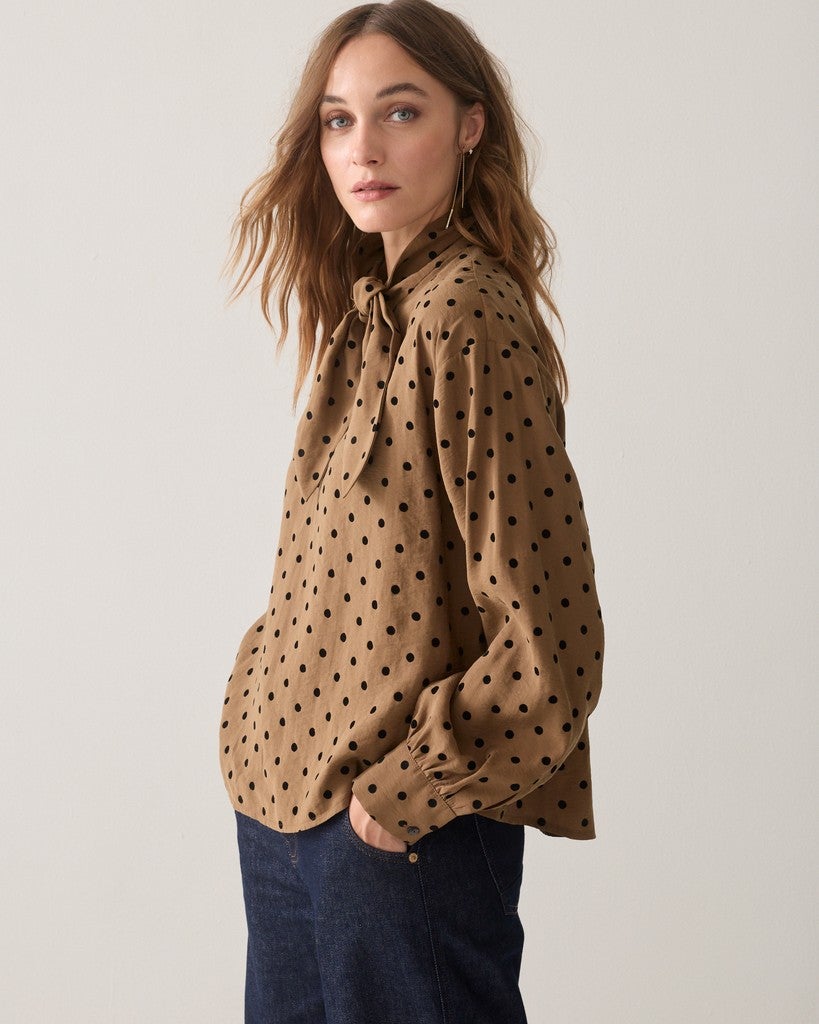 SUMMUM Boxy top stippenprint 2s3609-12545