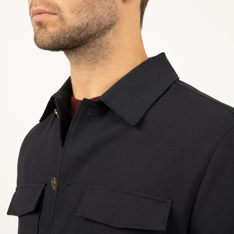 SEVEN DIALS SDL26314MA25 RONAN 102 Overshirt-navy