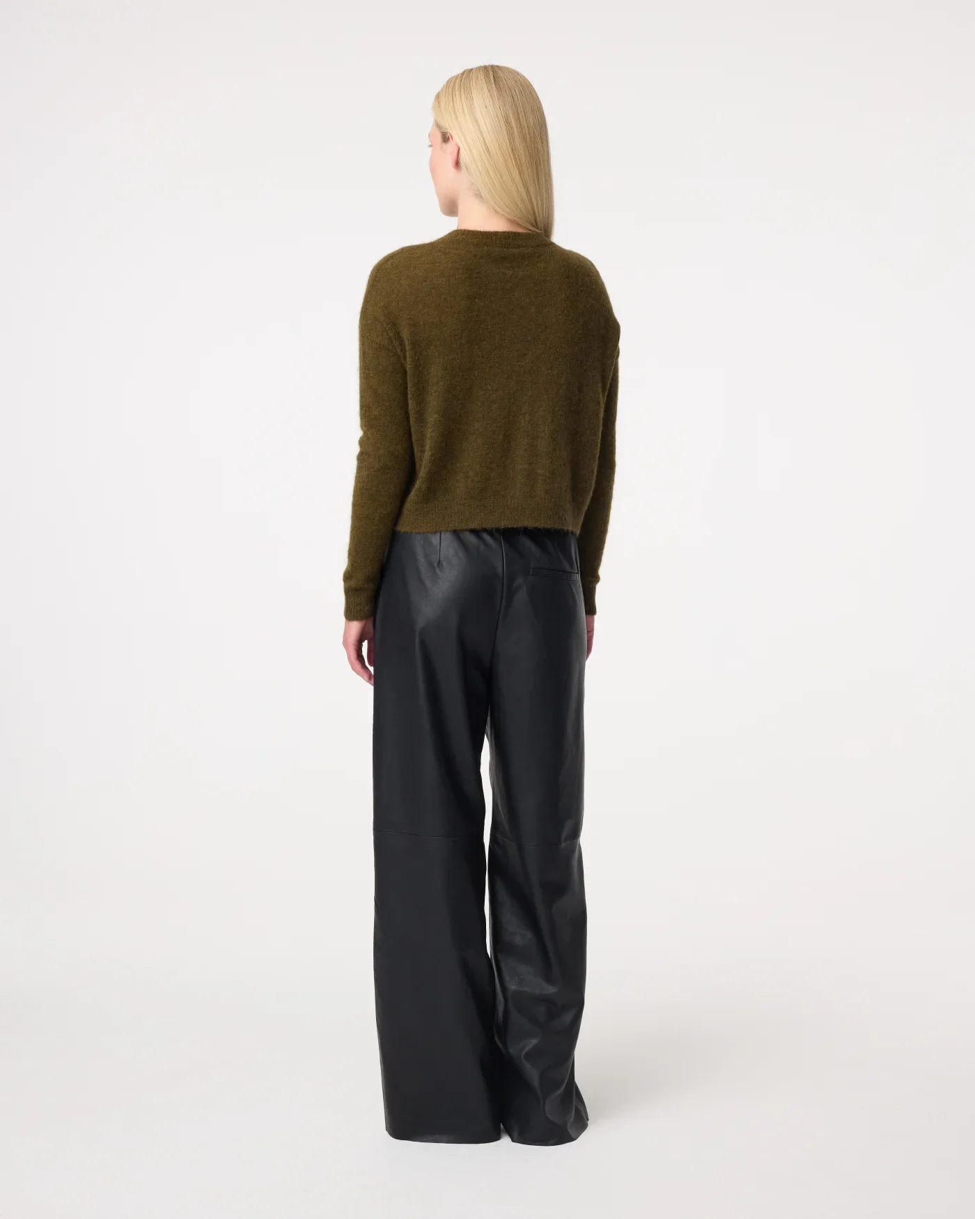KNIT-TED 262P059 Emile Cardigan - moss