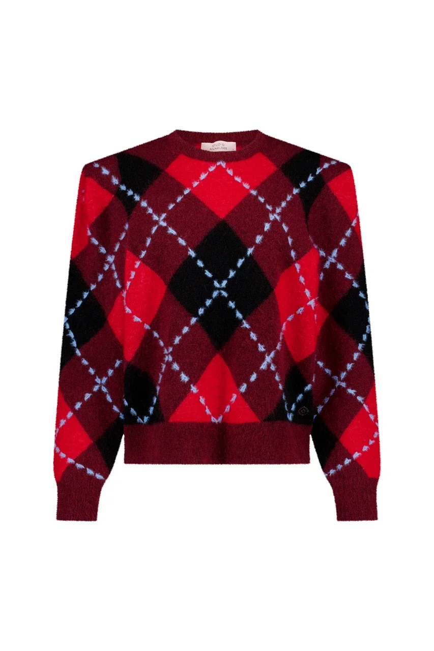 STUDIO ANNELOES 14315 Arly argyle pullover