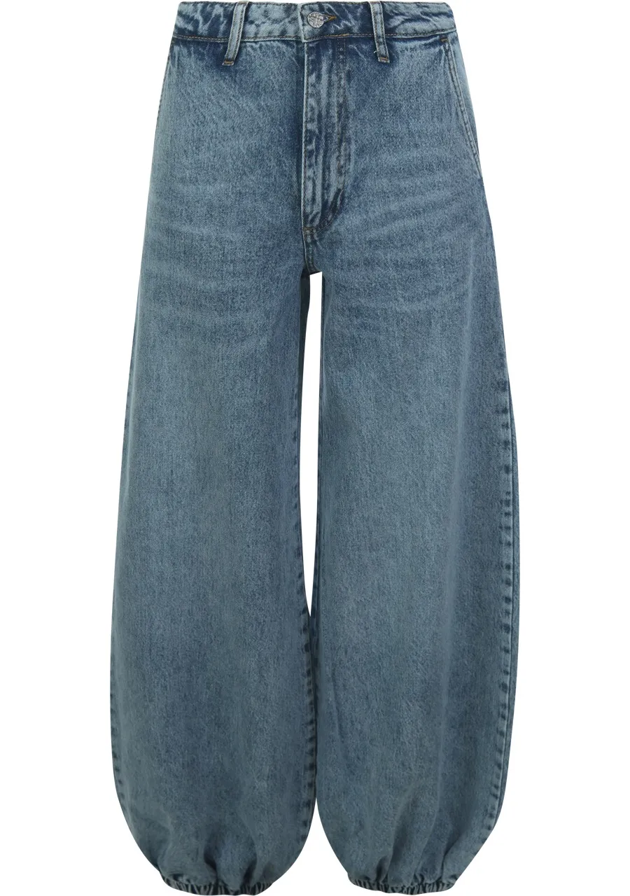 HAUTE L'AMITIE HL10655 Denim HaremTall Pants