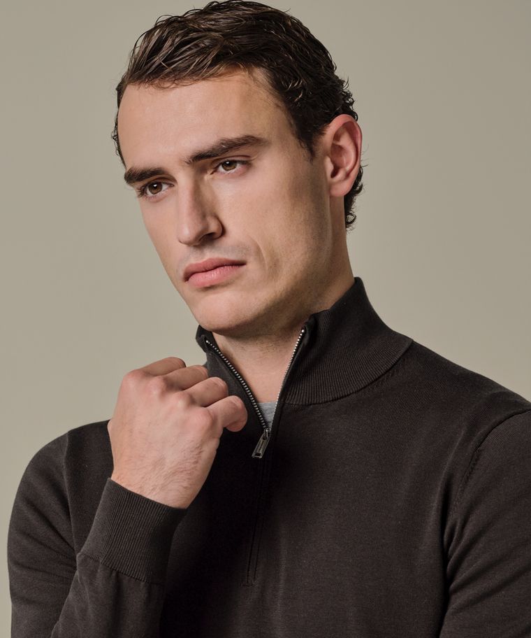 PROFUOMO PPXJ10008A PULLOVER HALF ZIP
