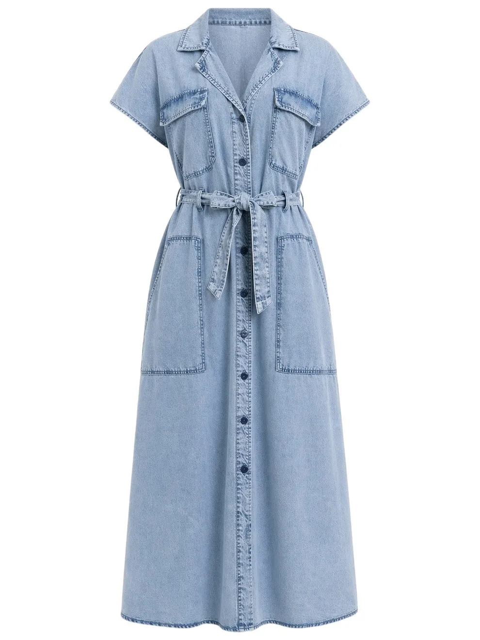 FLORÈZ CR0446 Dina dress-midblue