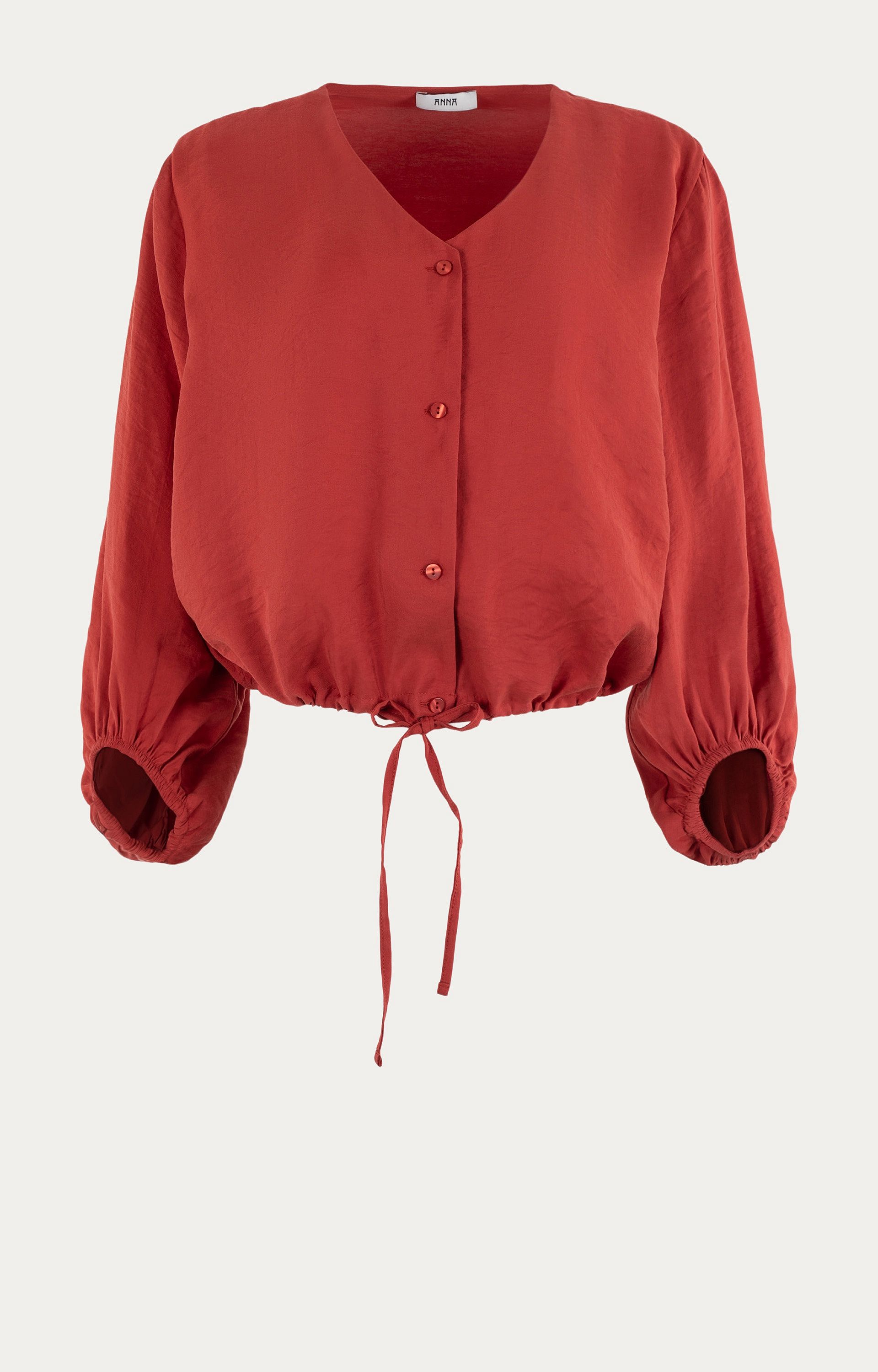 ANNA BLUE 43a05-03629B Blouse-Brick