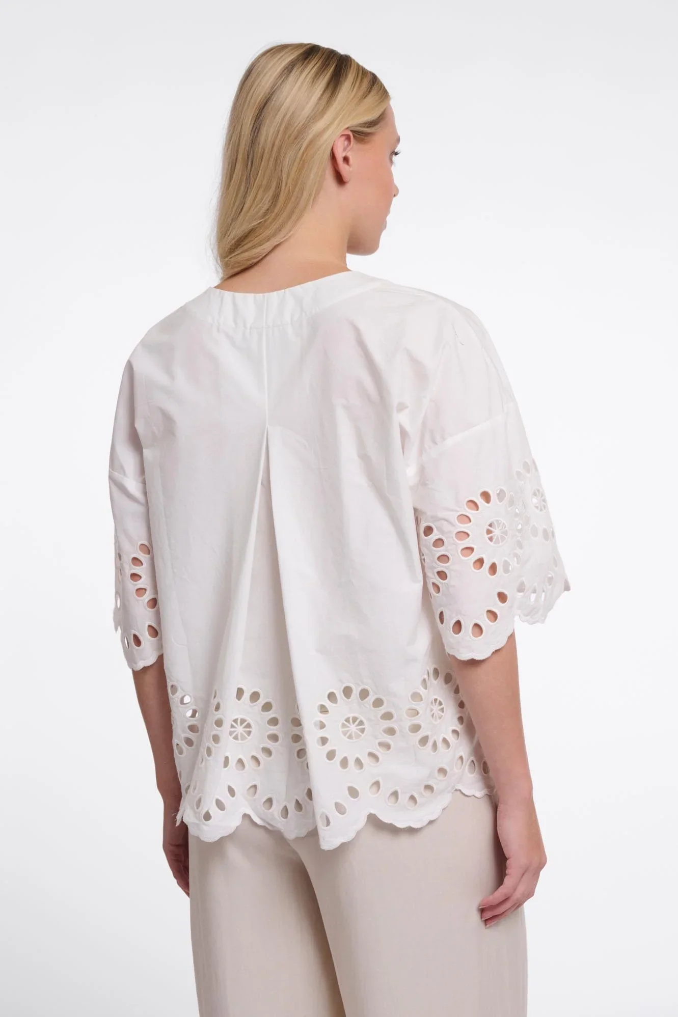 RINO & PELLE Trudy.7002623 Blouse Embroidery-snowwhite