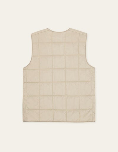 LES DEUX 1001361 Matt Quilted Vest-Light Sand
