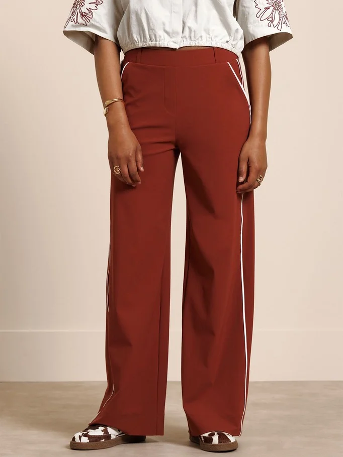 STUDIO ANNELOES 14029 Lexie piping trousers