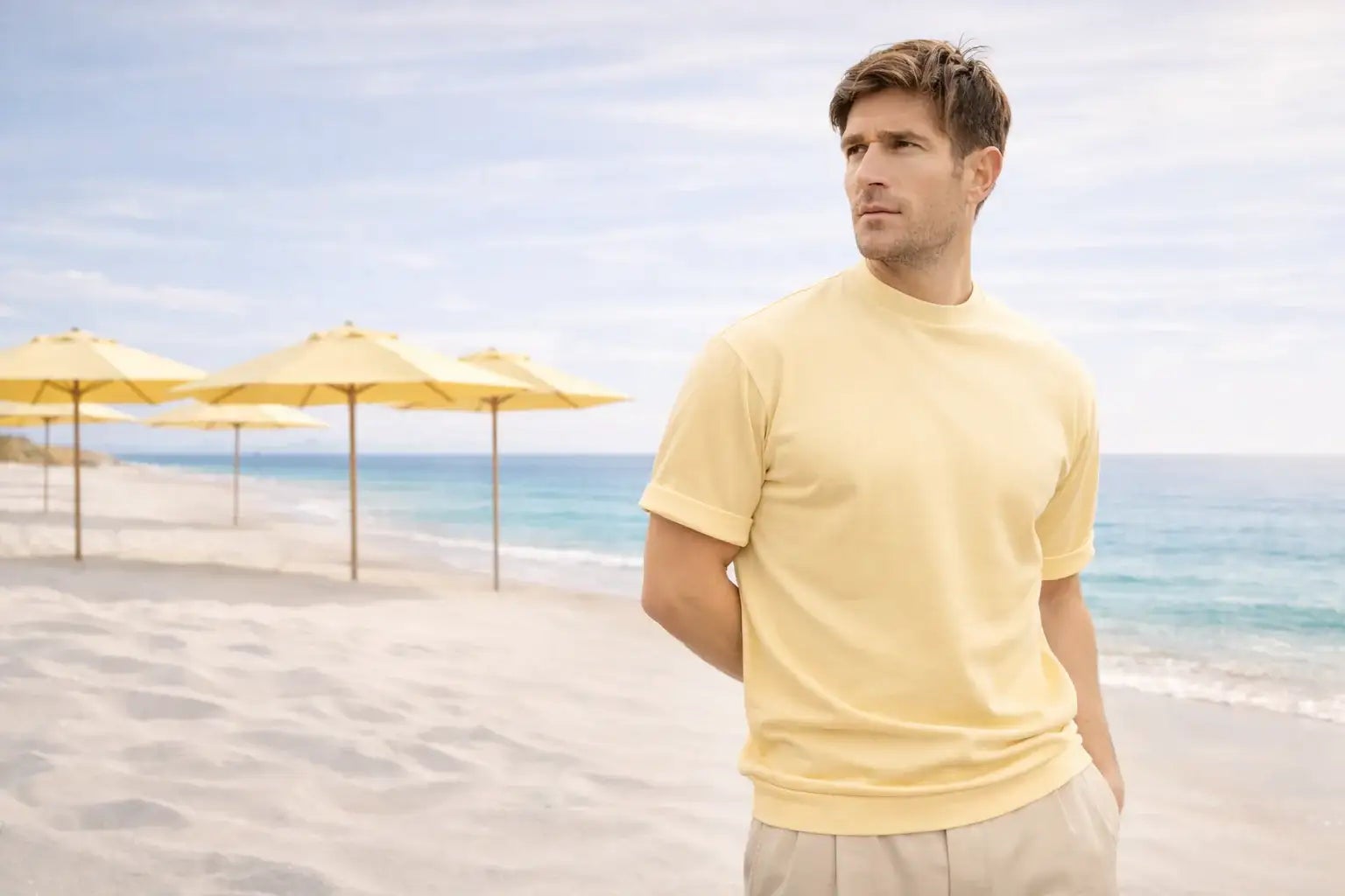 CLUB24 FREEDOM FIT TEE - BUTTER YELLOW